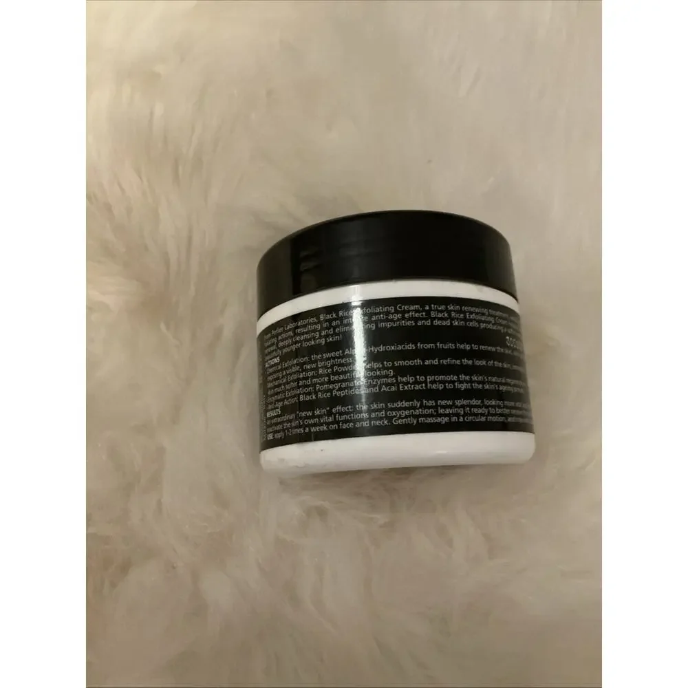 Perlier Black Rice platinum Exfoliating Facial Cream 3.3 oz New Sealed